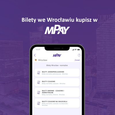 Kupowanie telefonem biletów MPK Wrocław